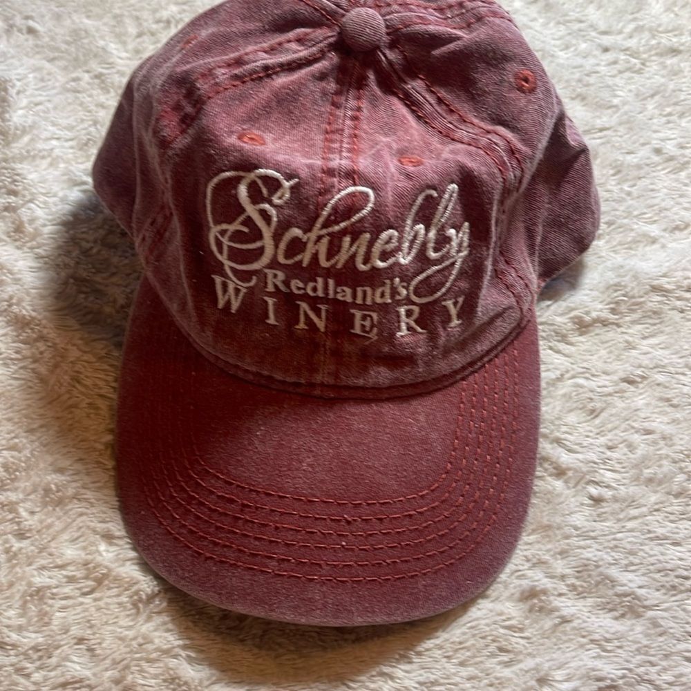 Schnelby redlands winery hat